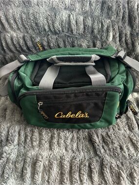 Cabela's Forest Green and Black Men's Duffel Shoulder Bag